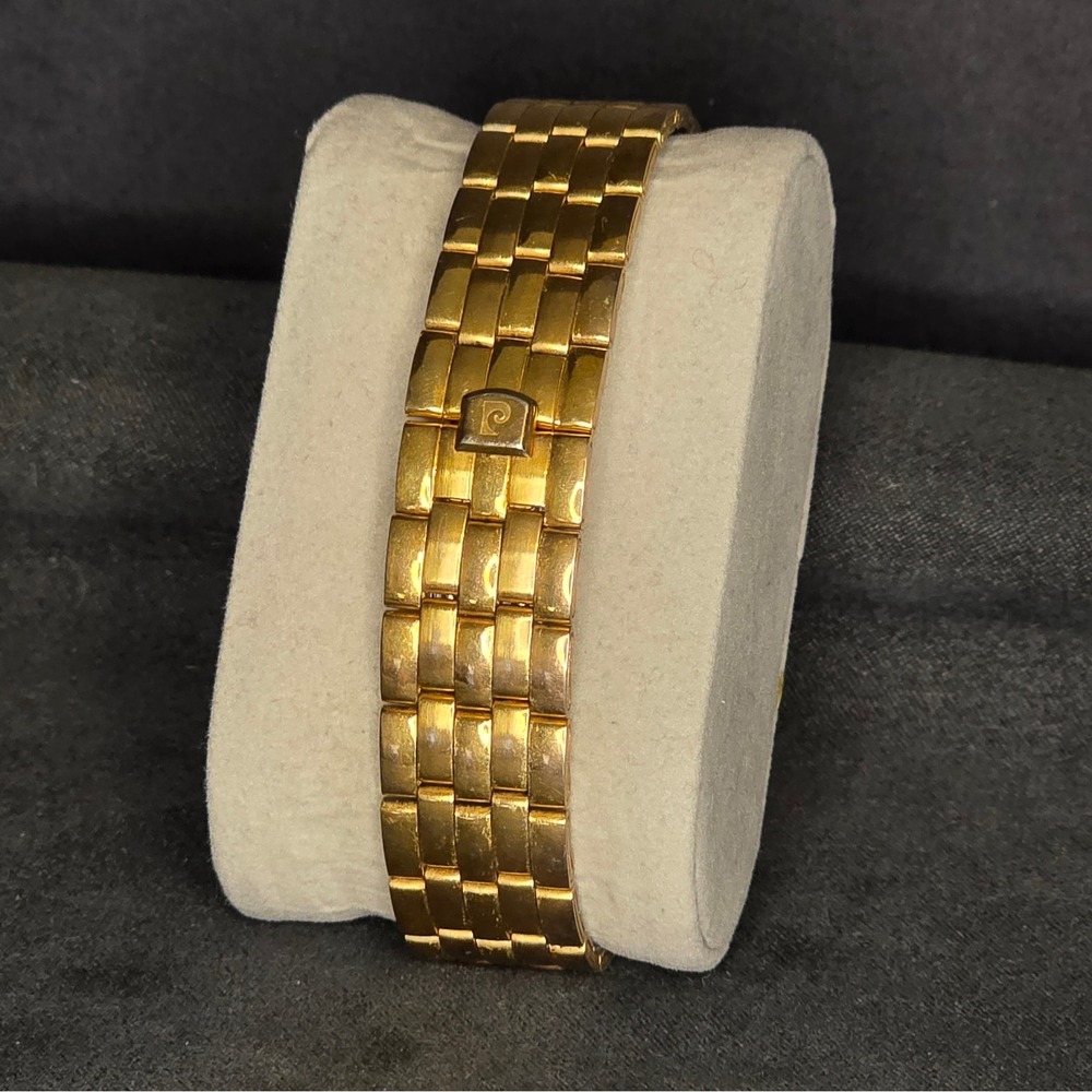 Pierre Cardin Wrist Watch Womens Gold Black Quartz Analog Dress Vintage - Picture 6 of 6